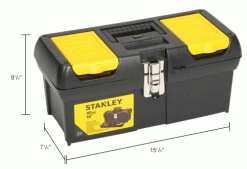 Stanley 016013R 016013r, 16" Series 2000 Tool Box With Tray -Tool Storage best sale B983960IN dim