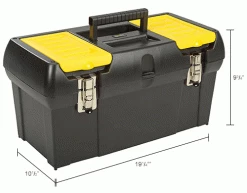 Stanley 019151M 19" Series 2000 Tool Box W/ 2/3 Tote Tray & Lid Organizers -Tool Storage best sale B983972IN dim