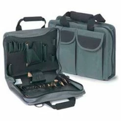 CH Ellis Chicago Case CDT-649, Single Zipper Tool Bag, 14-1/4"L x 11-1/4"W x 4-1/4"H, Gray