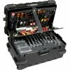 CH Ellis Chicago Case MMST25CART, Military-Wheeled Tool Case, 26-1/2"L x 16-1/2"W x 13"H, Black -Tool Storage best sale CN4 95 8598