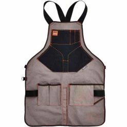 Ergodyne Arsenal® 5705 Canvas Tool Apron, Extended Length, Gray