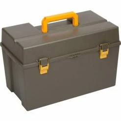 Plano Molding 701-001 Toolbox with Tray 21-5/16"L x 12-1/2"W x 13-1/2"H Gray -Tool Storage best sale PLD 701001
