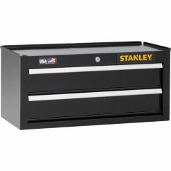 Stanley® 300 Series Middle Tool Chest W/ 2 Drawers, 26"W x 12"D, Black