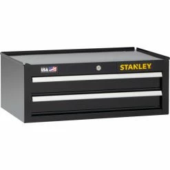 Stanley® 300 Series Middle Tool Chest W/ 2 Drawers, 26"W x 16"D, Black