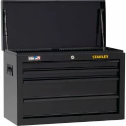 Stanley® 100 Series Tool Chest W/ 4 Drawers, 26"W x 12"D x 17-1/2"H, Black