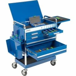 Sunex Tools 8045BL 27" Professional 5 Drawer Blue Tool Cart W/ Locking Top -Tool Storage best sale SXT 8045BL